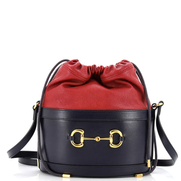 Gucci Horsebit 1955 Bucket Crossbody Bag Leather Small