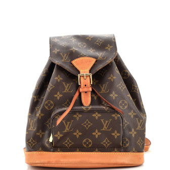 Louis Vuitton Vintage Monogram Montsouris Backpack Brown