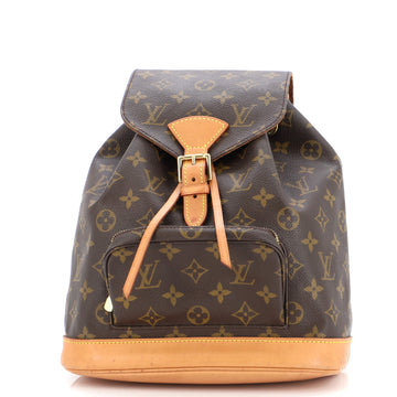 Louis Vuitton Vintage Montsouris Backpack Monogram Canvas MM
