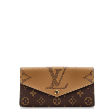Louis Vuitton Sarah Wallet NM Reverse Monogram Giant and Monogram Canvas