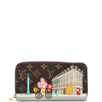 Louis Vuitton Zippy Wallet Limited Edition Vivienne Xmas Monogram Canvas