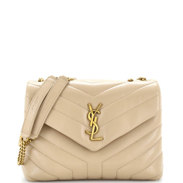 Saint Laurent Loulou Shoulder Bag Matelasse Chevron Leather Small