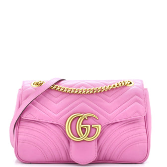 Gucci GG Marmont Flap Bag Matelasse Leather Medium
