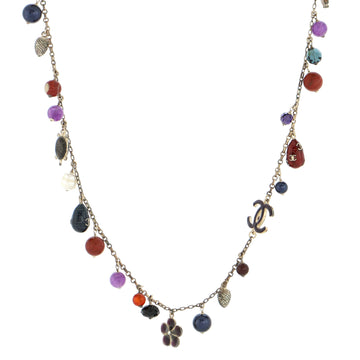 Chanel Nature Lucky Charms CC Station Long Necklace Metal with Enamel, Crystals, Beads and Faux Pearls