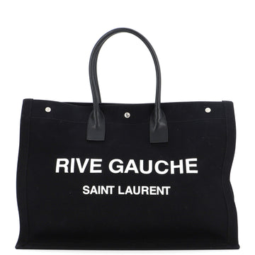 Saint Laurent Rive Gauche Shopper Tote Canvas Large