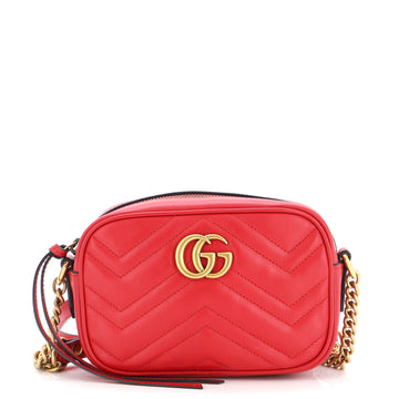 Gucci GG Marmont Shoulder Bag Matelasse Leather Mini