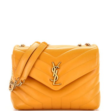 Saint Laurent Loulou Shoulder Bag Matelasse Chevron Leather Small