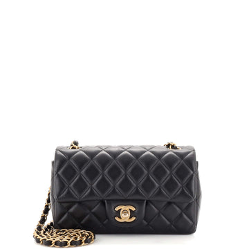 Chanel Classic Single Flap Bag Quilted Lambskin Mini
