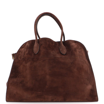 The Row Margaux Tote Suede 17