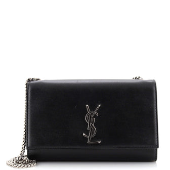 Saint Laurent Classic Monogram Crossbody Bag Grainy Leather Medium
