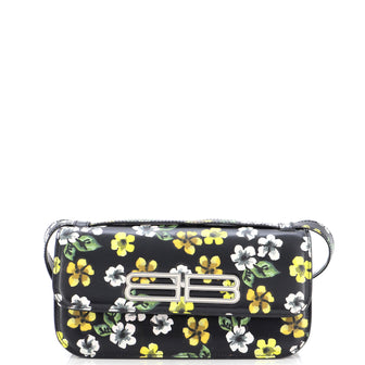Balenciaga Gossip Flap Bag Printed Leather Small