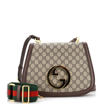 Gucci Blondie NM Flap Bag GG Coated Canvas Medium
