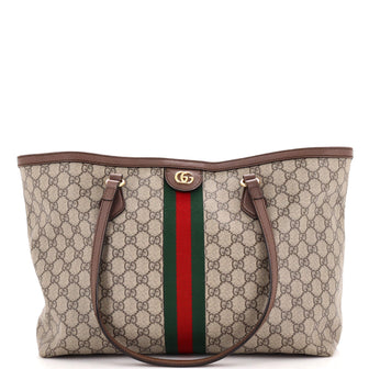 Gucci Ophidia Shopping Tote GG Coated Canvas Medium