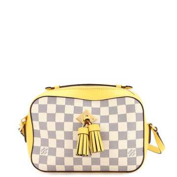 Louis Vuitton Saintonge Handbag Damier with Leather