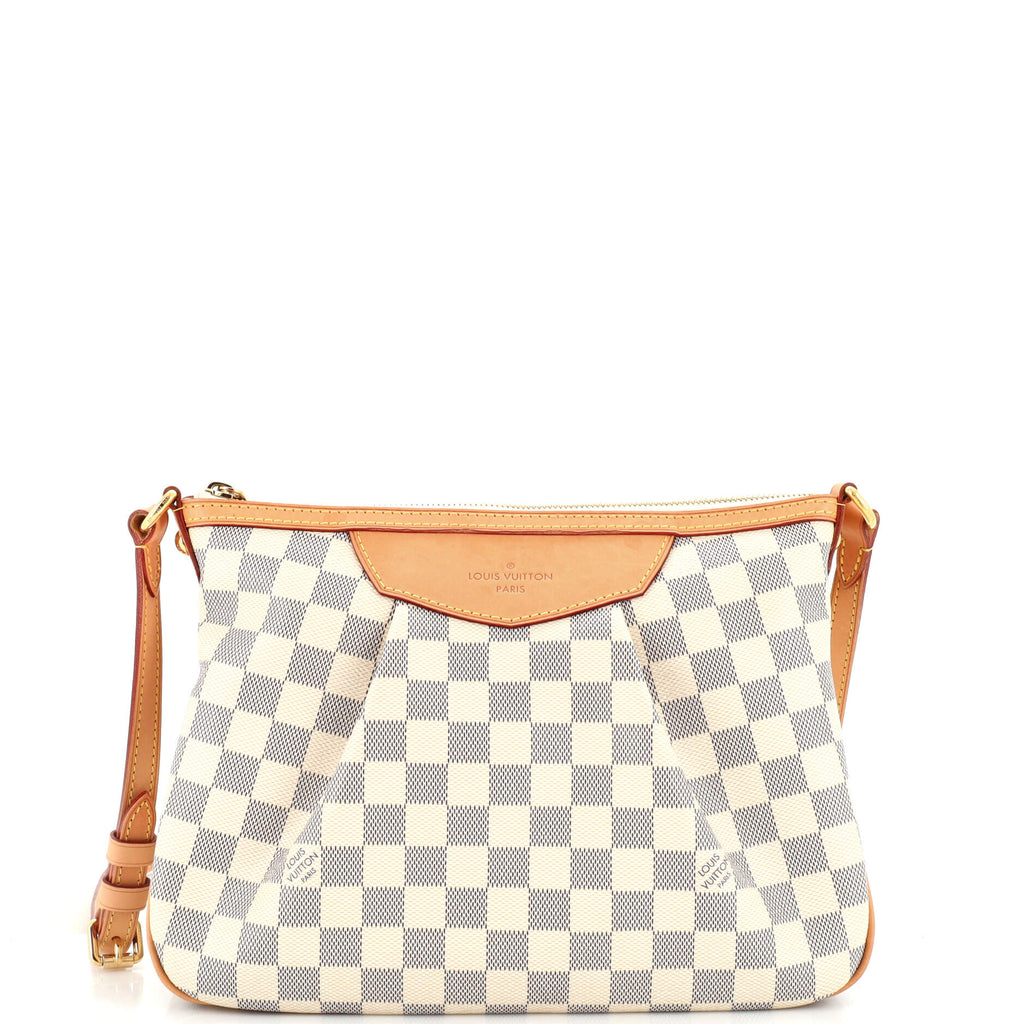 Louis Vuitton Siracusa Handbag Damier PM White 230474108