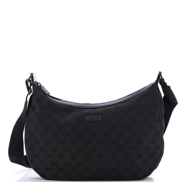 Gucci Saddle Zip Messenger Bag GG Canvas Medium