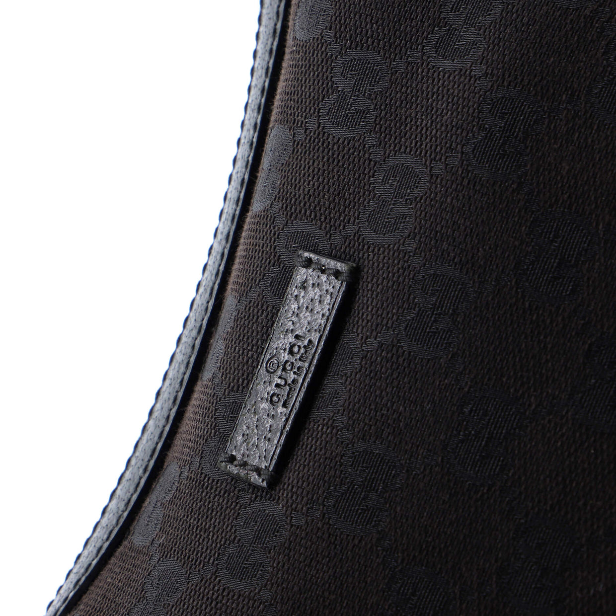 Gucci Saddle Zip Messenger Bag GG Canvas Medium Black 230474115