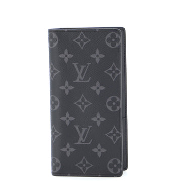 Louis Vuitton Brazza Wallet Monogram Eclipse Canvas