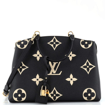 Louis Vuitton Grand Palais Handbag Bicolor Monogram Empreinte Giant