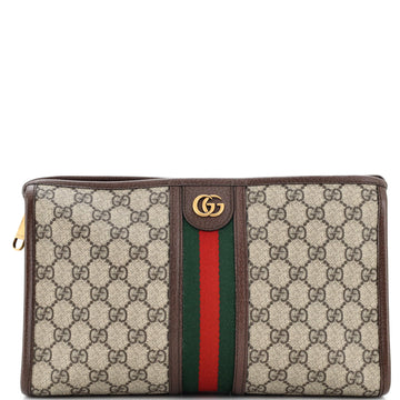 Gucci Ophidia Toiletry Pouch GG Coated Canvas Large