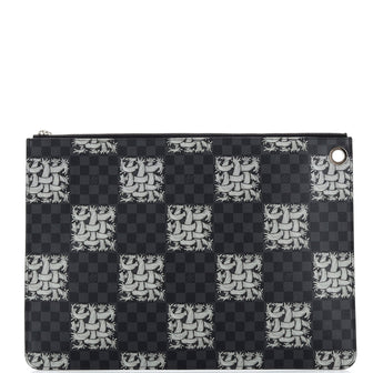Louis Vuitton Pochette Jour Limited Edition Nemeth Damier Graphite GM