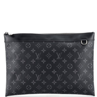 Louis Vuitton Discovery Pochette Monogram Eclipse Canvas GM