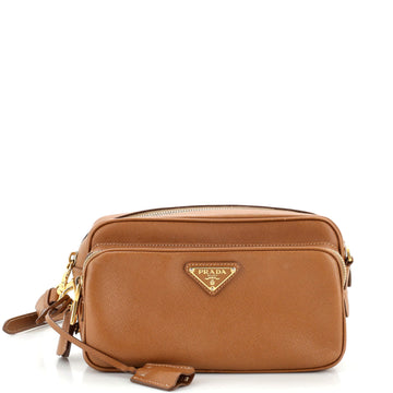 Prada Front Pocket Crossbody Bag Saffiano Leather Small