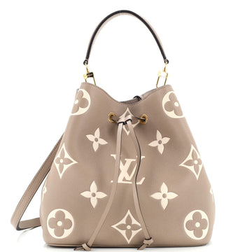Louis Vuitton NeoNoe Handbag Bicolor Monogram Empreinte Giant MM