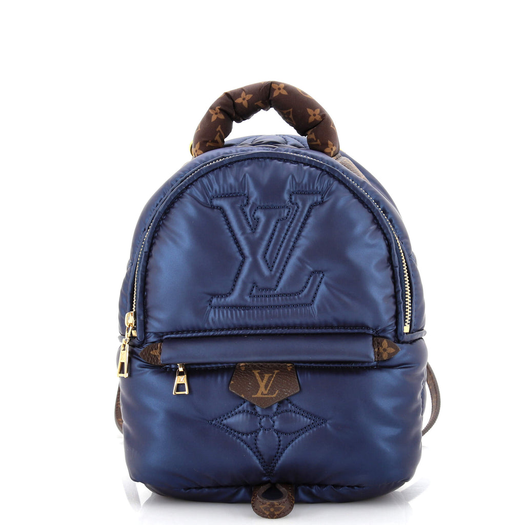 Louis Vuitton Palm Springs Backpack Monogram Quilted Econyl Nylon Mini Blue  2304831