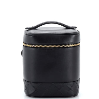 Chanel Vintage Cosmetic Case Lambskin Tall