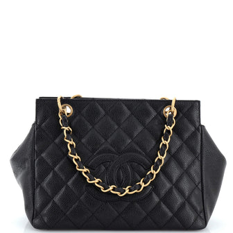 Chanel Petite Timeless Tote Quilted Caviar