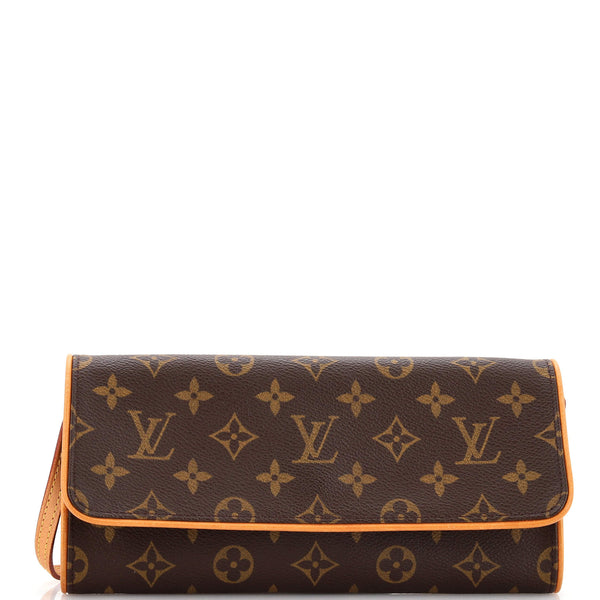 Louis Vuitton Pochette Twin Brown Monogram Gm