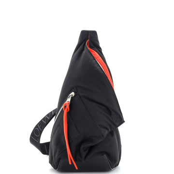 Loewe Anton Sling Bag Nylon and Leather Small