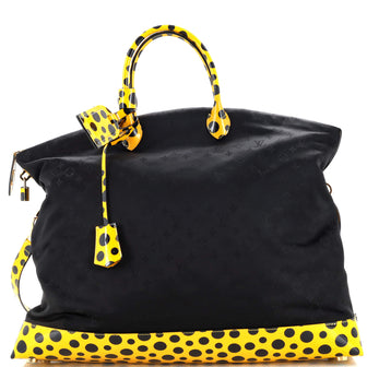 Louis Vuitton Desire Lockit Bag Kusama Infinity Dots Monogram Nylon GM