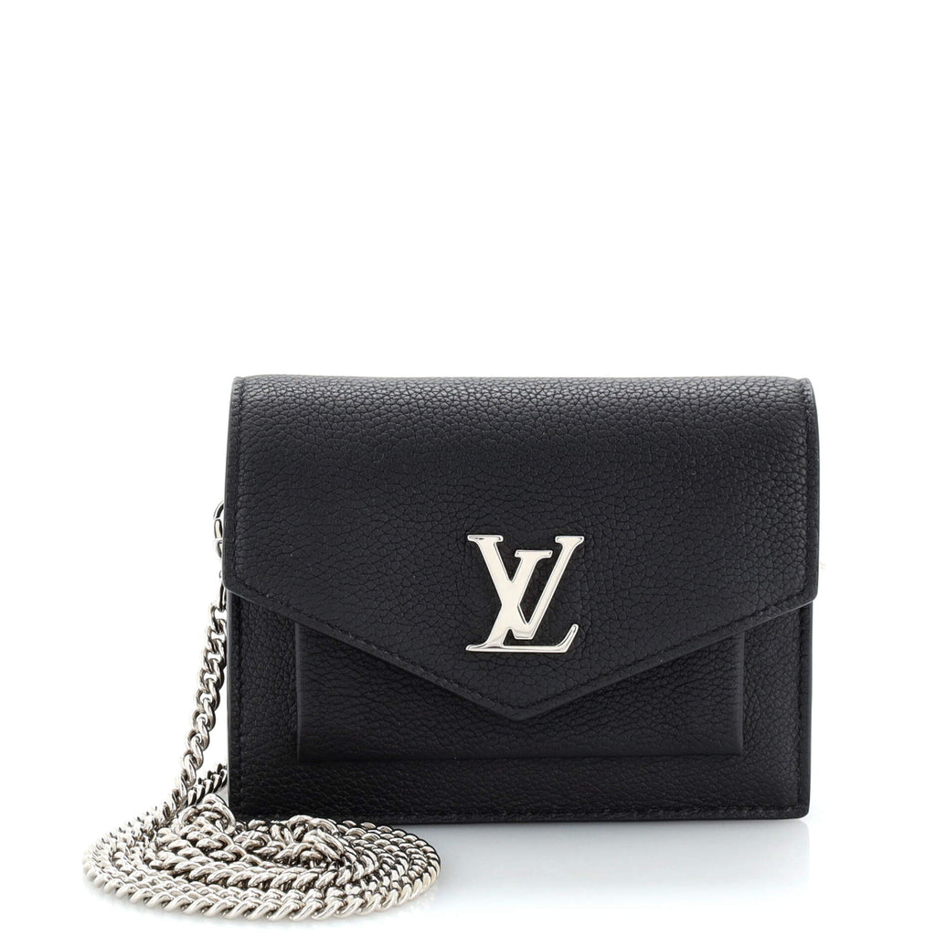 Louis Vuitton MyLockMe Chain Bag, Black, One Size