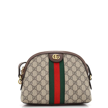 Gucci Ophidia Dome Shoulder Bag GG Coated Canvas Small