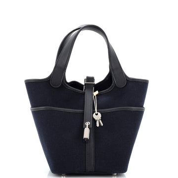 Hermes Cargo Picotin Lock Bag Canvas and Swift PM