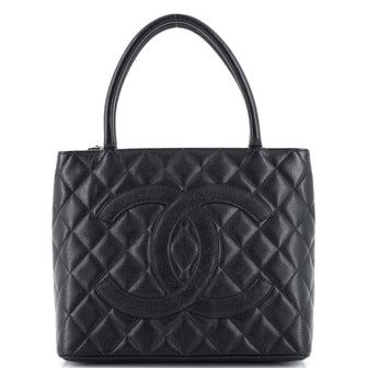 Chanel Medallion Tote Quilted Caviar