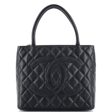 Chanel Medallion Tote Quilted Caviar