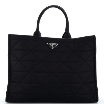Prada Open Shopping Tote Quilted Re-Nylon Large