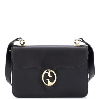 Gucci 1973 Flap Top Handle Bag Leather Medium
