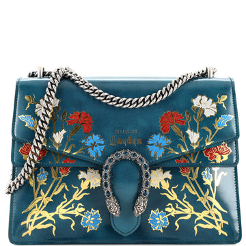Gucci Garden Dionysus Bag Embellished Printed Leather Medium