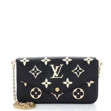 Louis Vuitton Felicie Pochette Bicolor Monogram Empreinte Giant