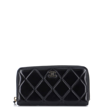 Chanel Zip Around Waist Belt Bag Quilted Shiny Lambskin
