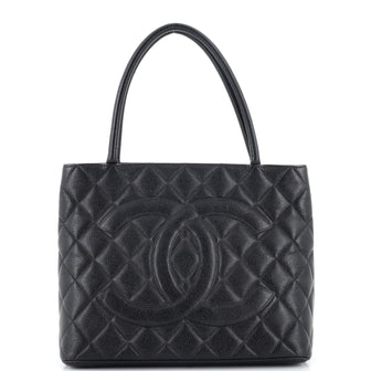 Chanel Medallion Tote Quilted Caviar
