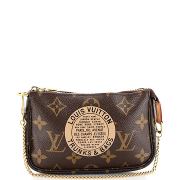 Louis Vuitton Pochette Accessoires Limited Edition Monogram Canvas Mini