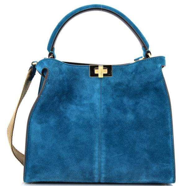 Fendi Suede Handbag Blue