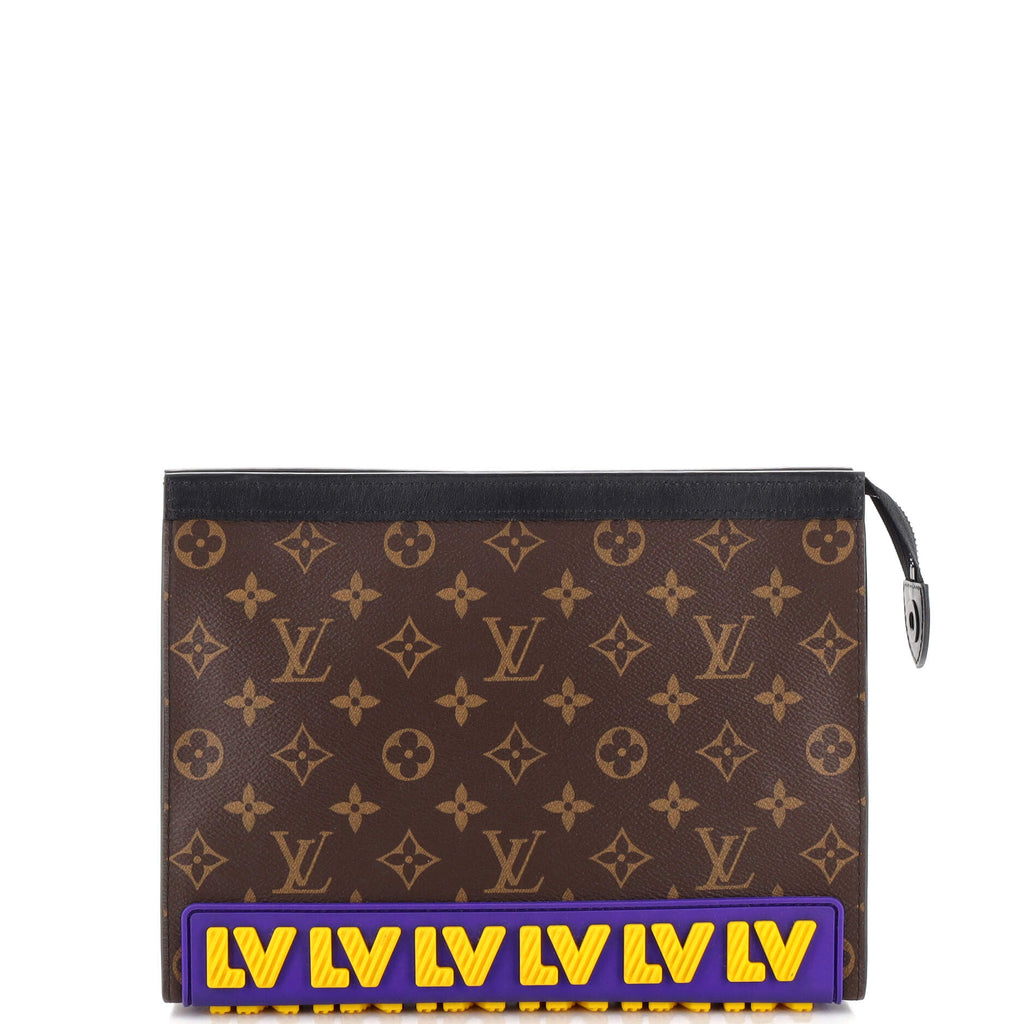 Louis Vuitton Pochette Voyage Limited Edition LV Rubber Monogram Canvas MM  Brown 23048571