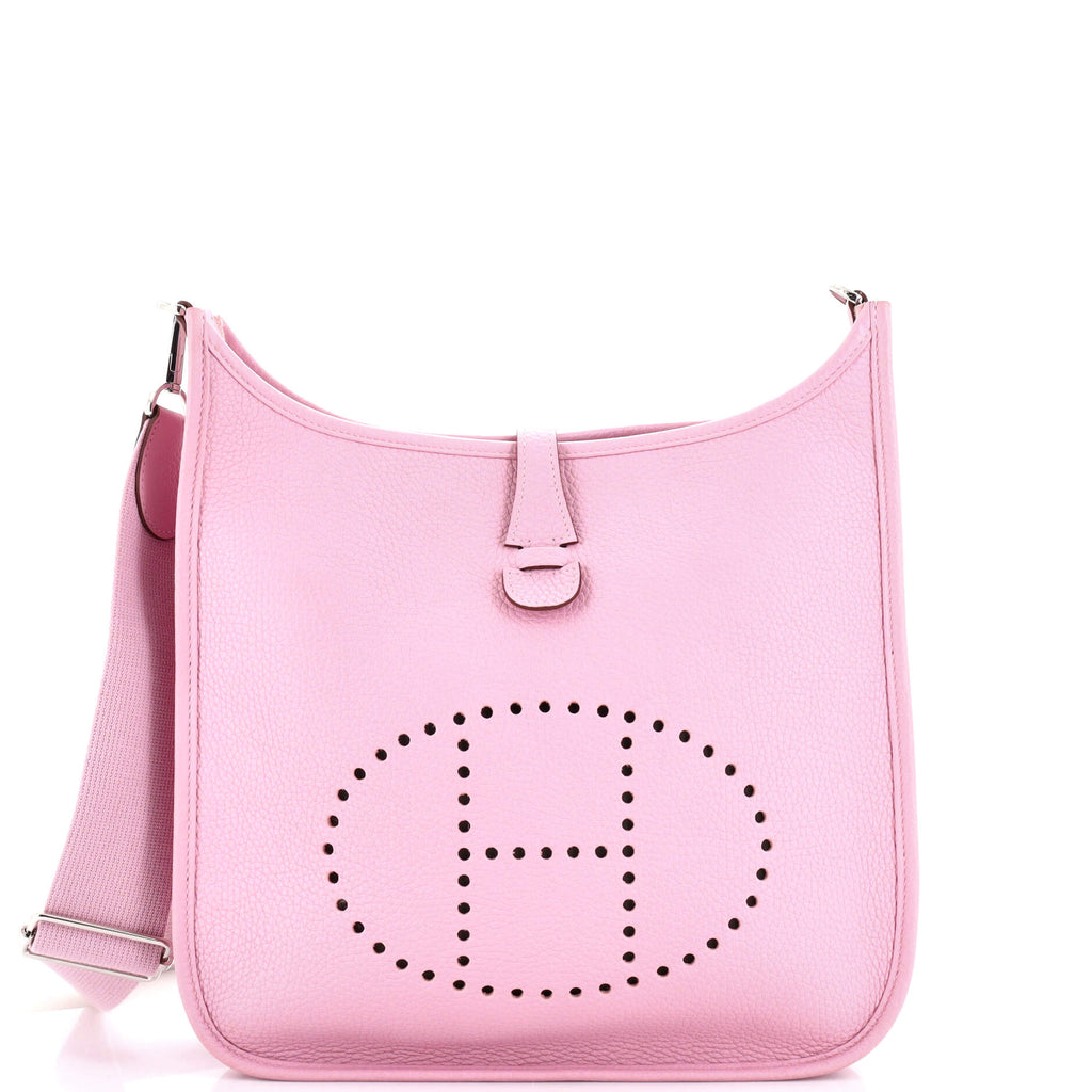 Hermès Pink Clemence Evelyne III GM QGB0HP0JP3013