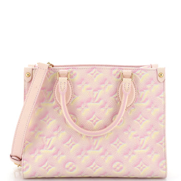 Louis Vuitton OnTheGo Tote Stardust Monogram Empreinte Leather PM